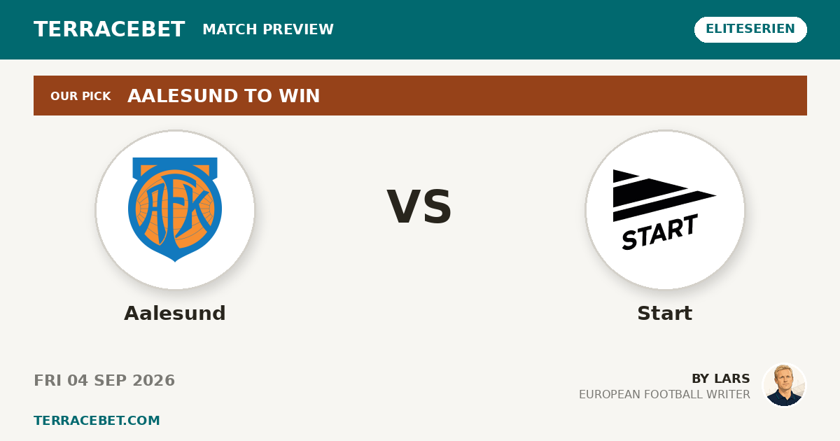 Aalesund vs Start preview by Lars for TerraceBet