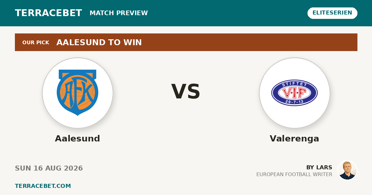 Aalesund vs Valerenga preview by Lars for TerraceBet
