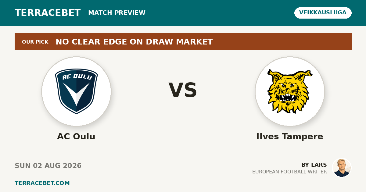AC Oulu vs Ilves Tampere preview by Lars for TerraceBet