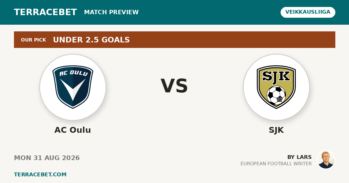 AC Oulu vs SJK preview by Lars for TerraceBet