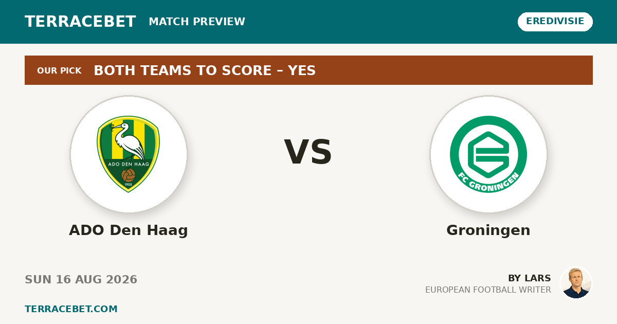ADO Den Haag vs Groningen preview by Lars for TerraceBet