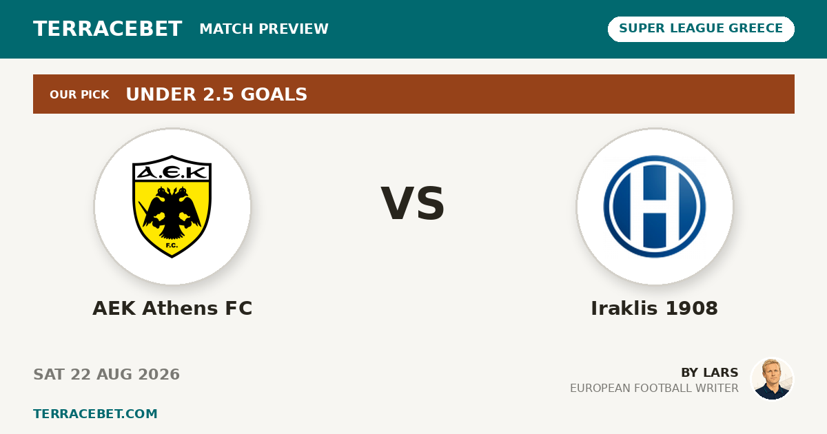 AEK Athens FC vs Iraklis 1908 preview by Lars for TerraceBet