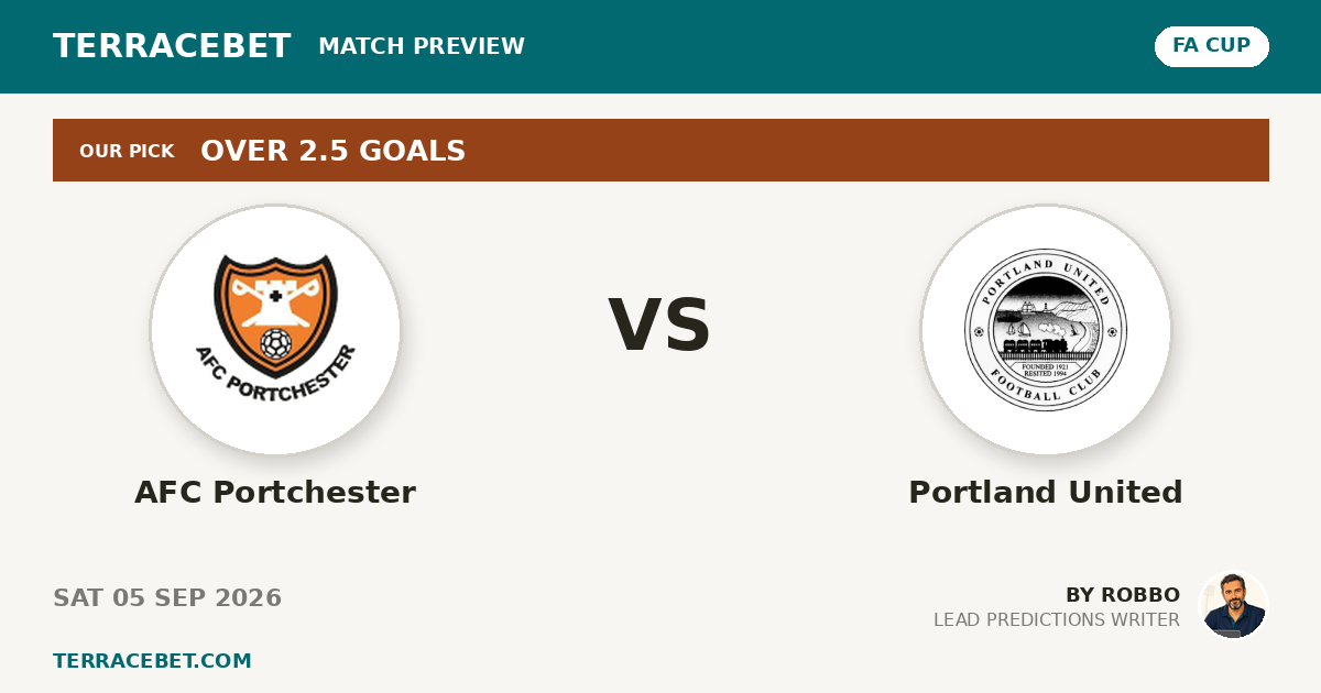 AFC Portchester vs Portland United preview by Robbo for TerraceBet