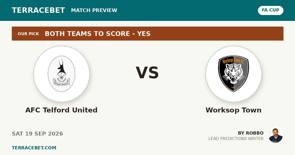 AFC Telford United vs Worksop Town preview by Robbo for TerraceBet