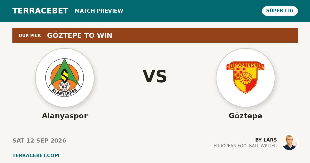 Alanyaspor vs Göztepe preview by Lars for TerraceBet