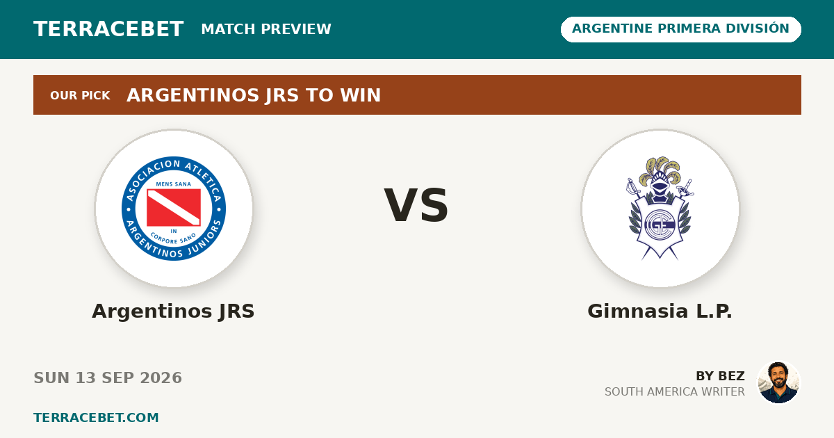 Argentinos JRS vs Gimnasia L.P. preview by Bez for TerraceBet