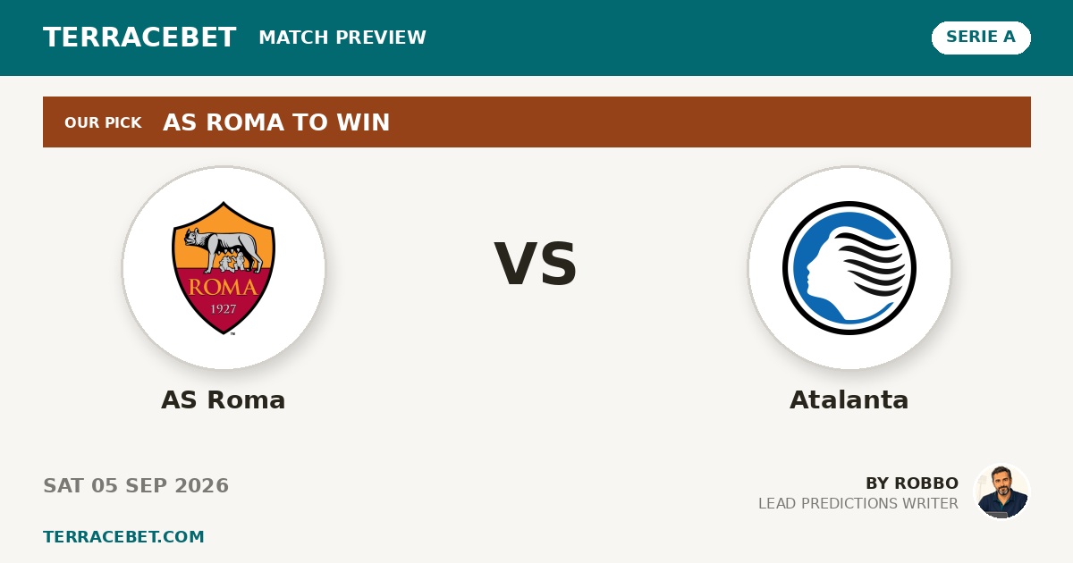 AS Roma vs Atalanta preview by Robbo for TerraceBet