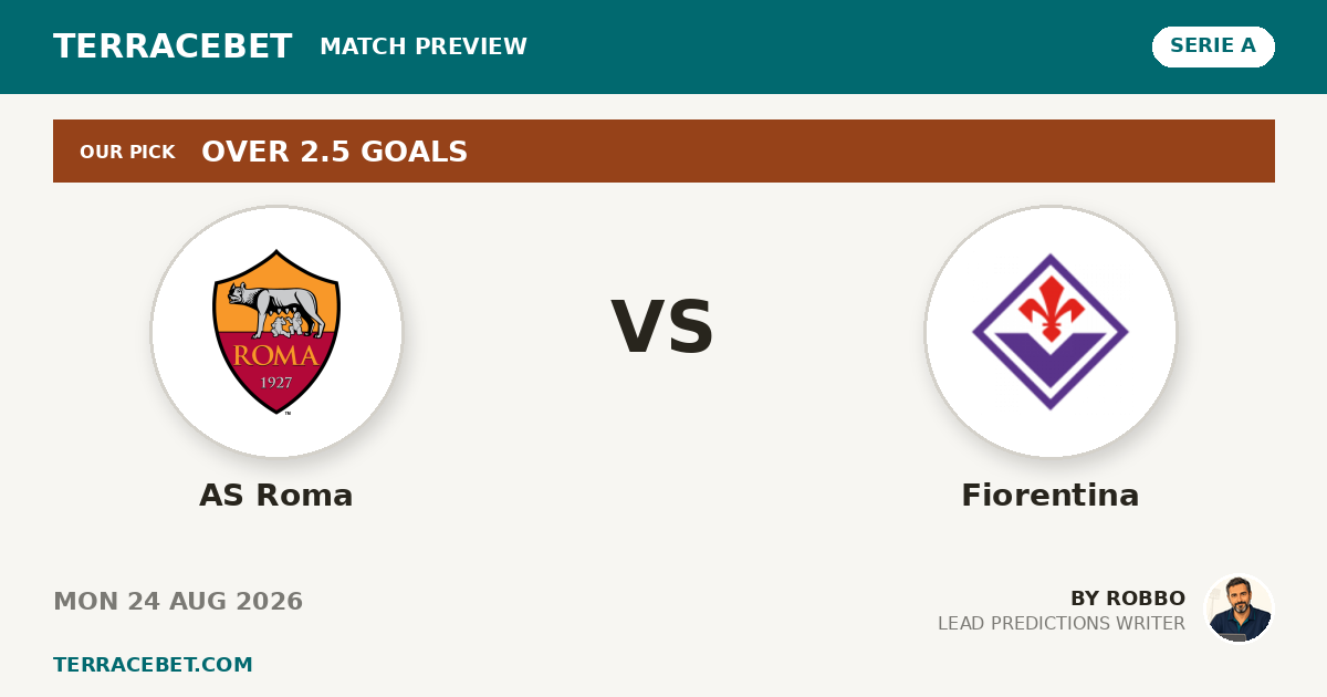 AS Roma vs Fiorentina preview by Robbo for TerraceBet