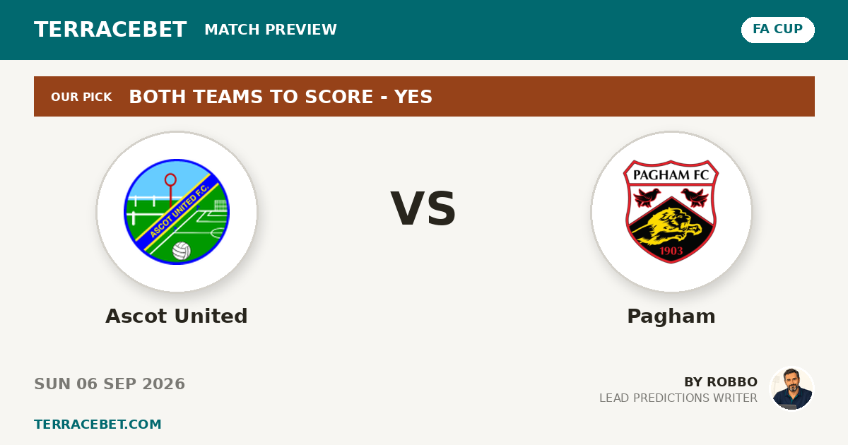 Ascot United vs Pagham preview by Robbo for TerraceBet