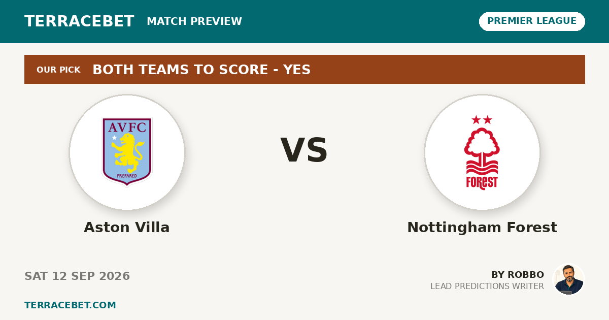 Aston Villa vs Nottingham Forest preview by Robbo for TerraceBet