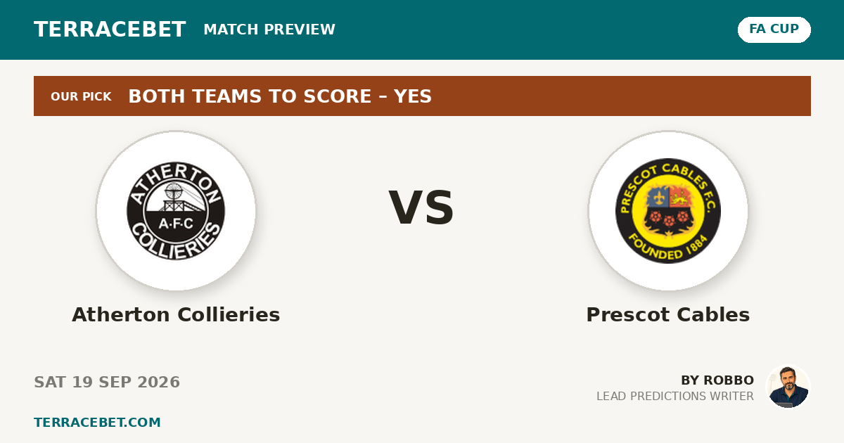 Atherton Collieries vs Prescot Cables preview by Robbo for TerraceBet