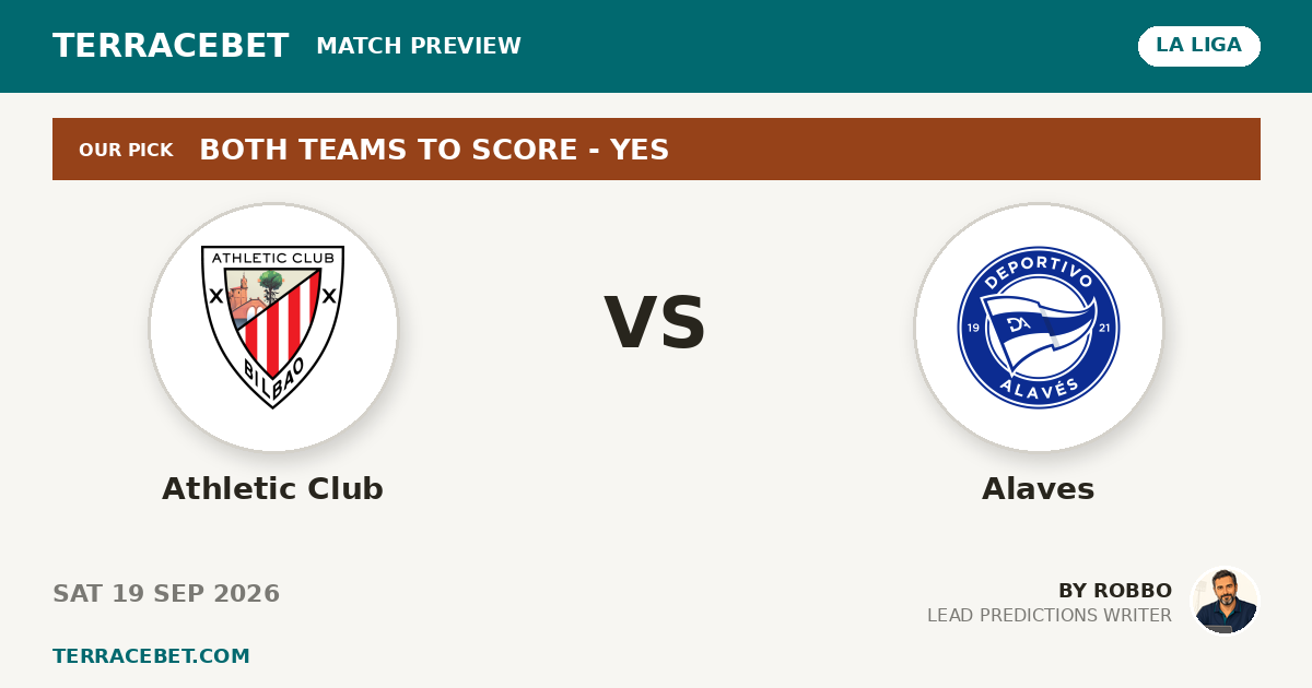 Athletic Club vs Alaves preview by Robbo for TerraceBet