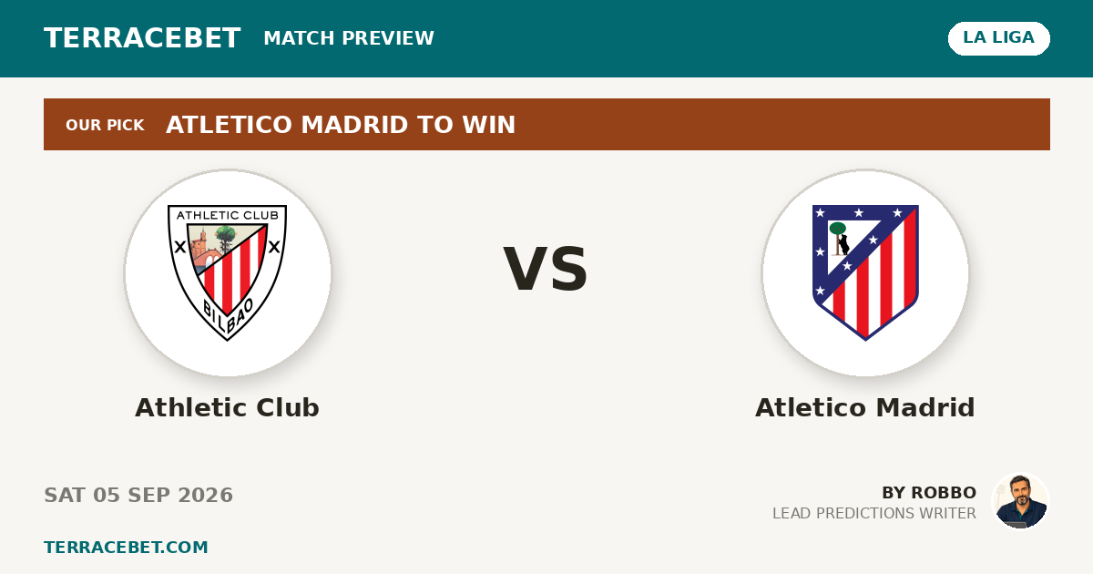 Athletic Club vs Atletico Madrid preview by Robbo for TerraceBet
