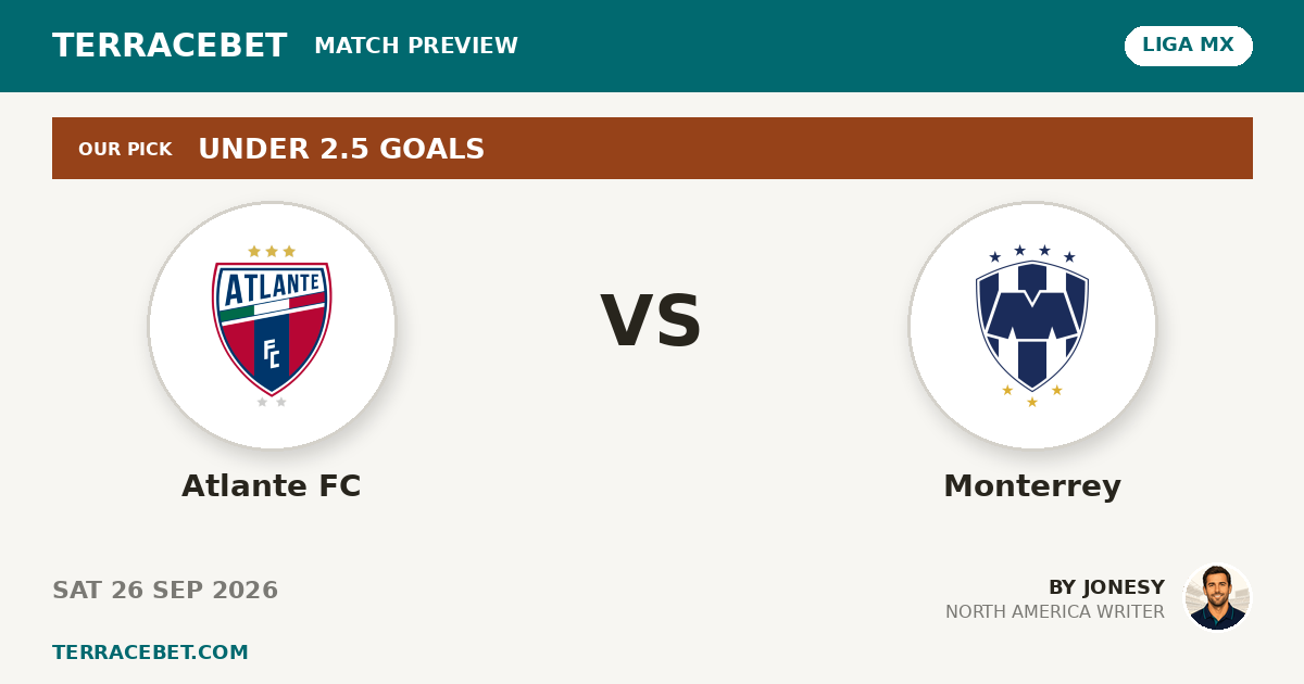 Atlante FC vs Monterrey preview by Jonesy for TerraceBet