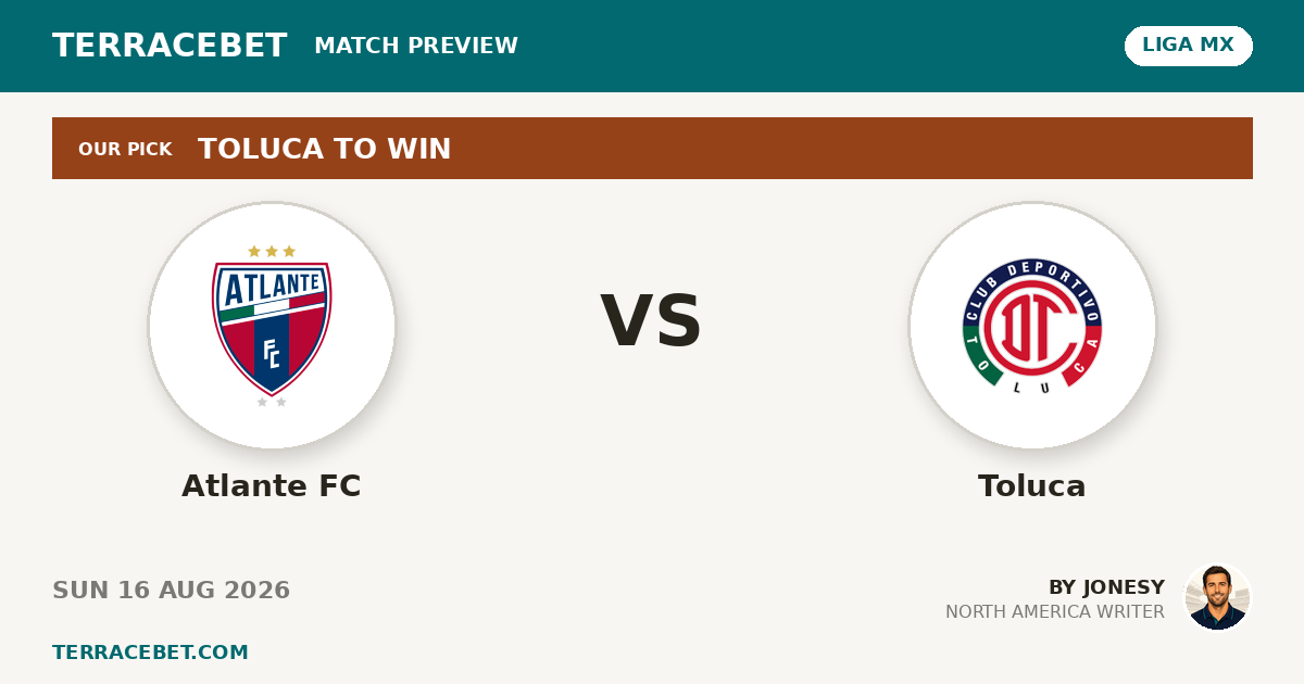 Atlante FC vs Toluca preview by Jonesy for TerraceBet