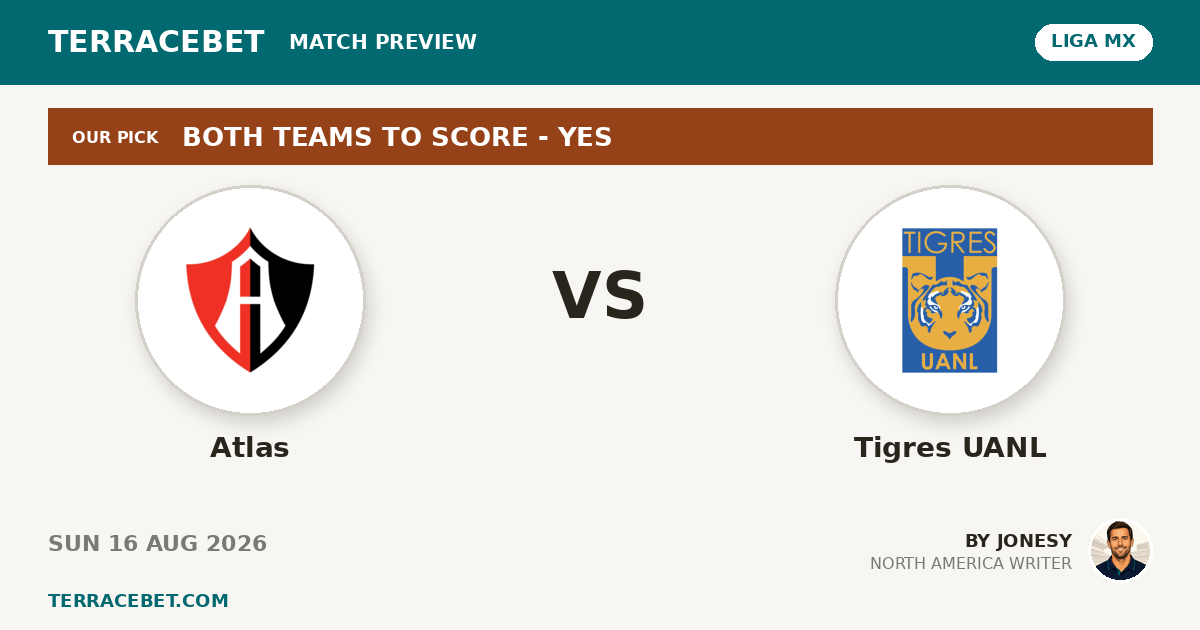 Atlas vs Tigres UANL preview by Jonesy for TerraceBet