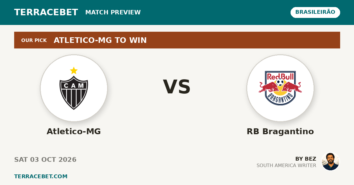 Atletico-MG vs RB Bragantino preview by Bez for TerraceBet