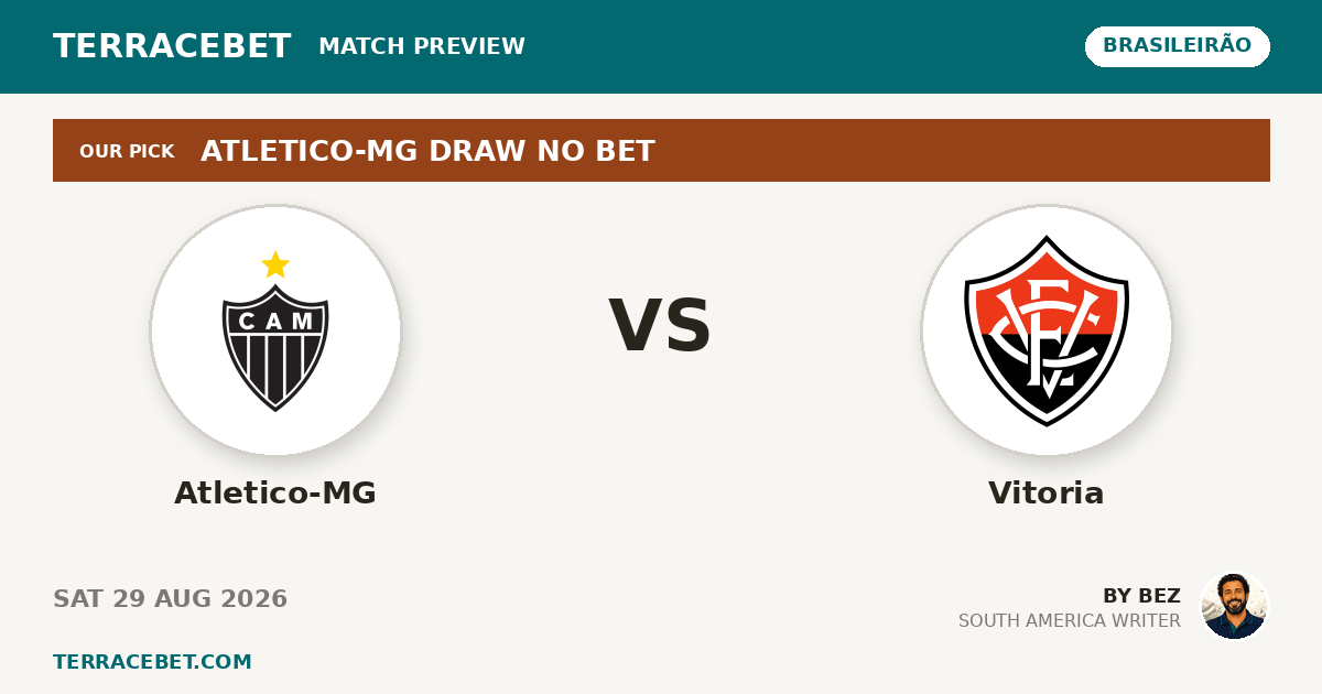 Atletico-MG vs Vitoria preview by Bez for TerraceBet