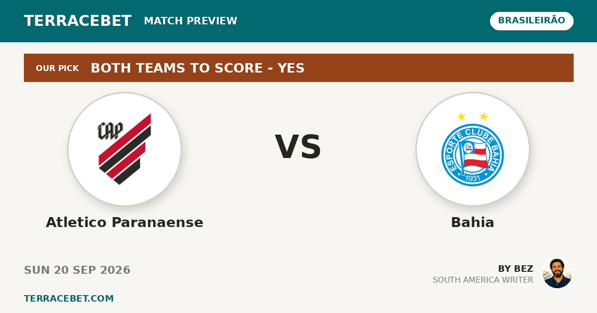 Atletico Paranaense vs Bahia preview by Bez for TerraceBet