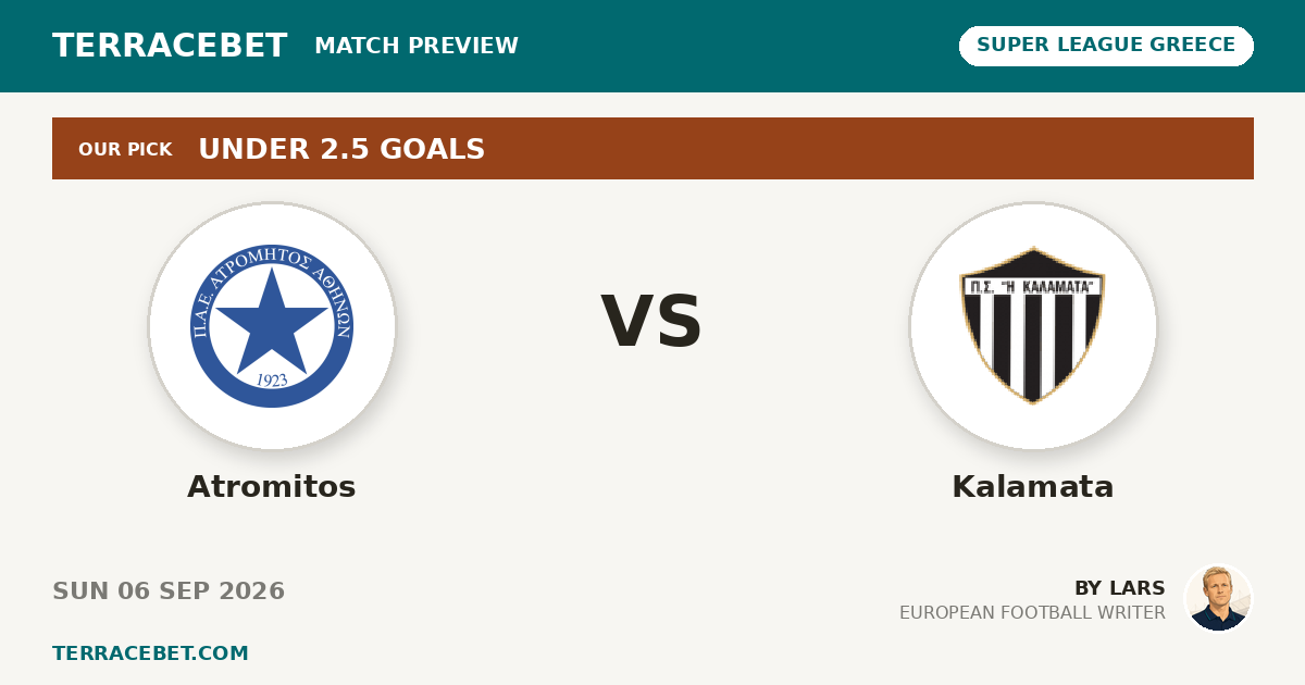 Atromitos vs Kalamata preview by Lars for TerraceBet