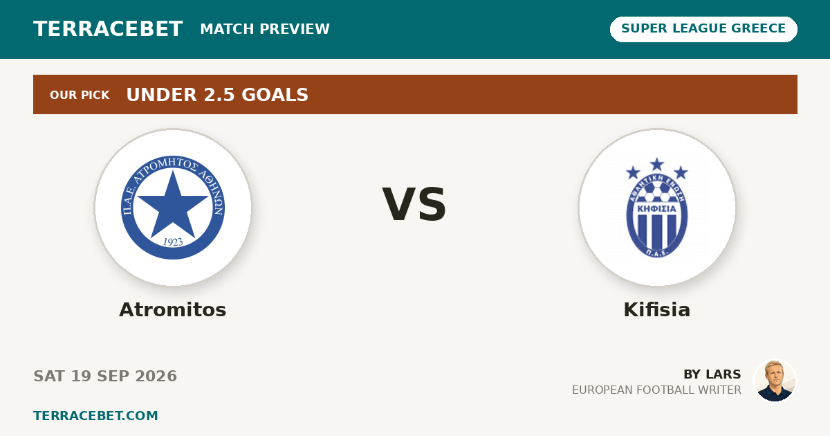 Atromitos vs Kifisia preview by Lars for TerraceBet