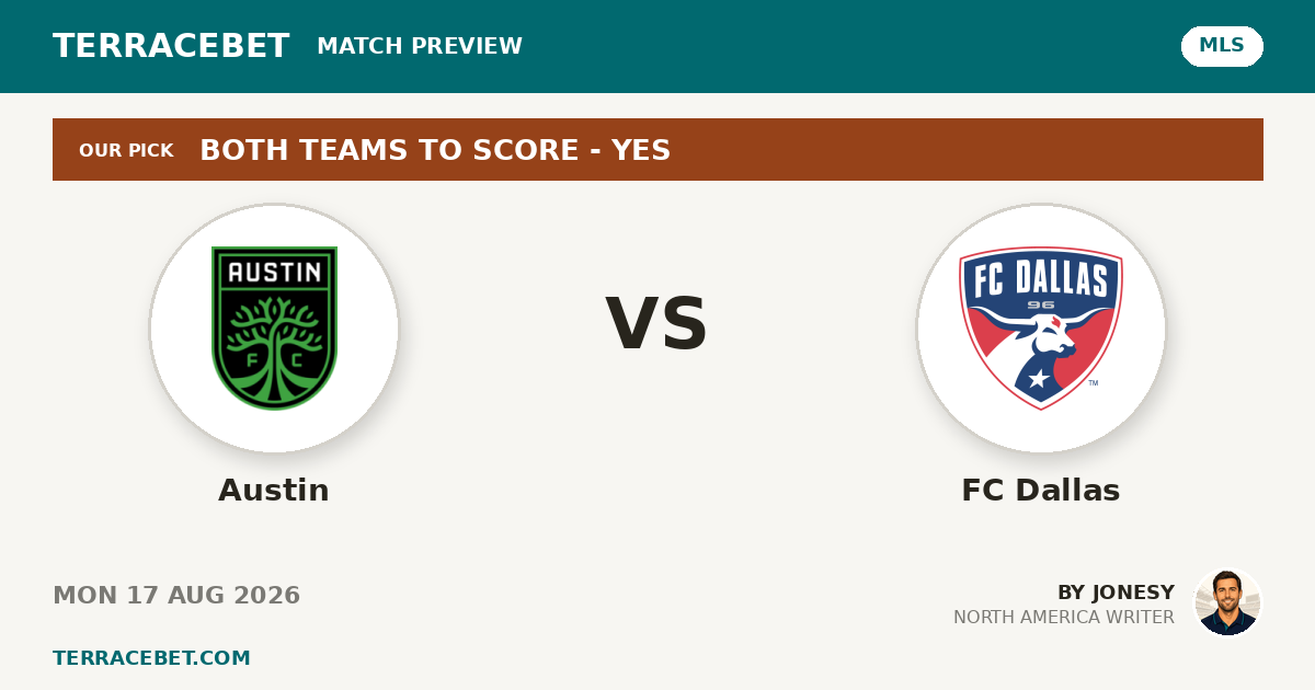 Austin vs FC Dallas preview by Jonesy for TerraceBet