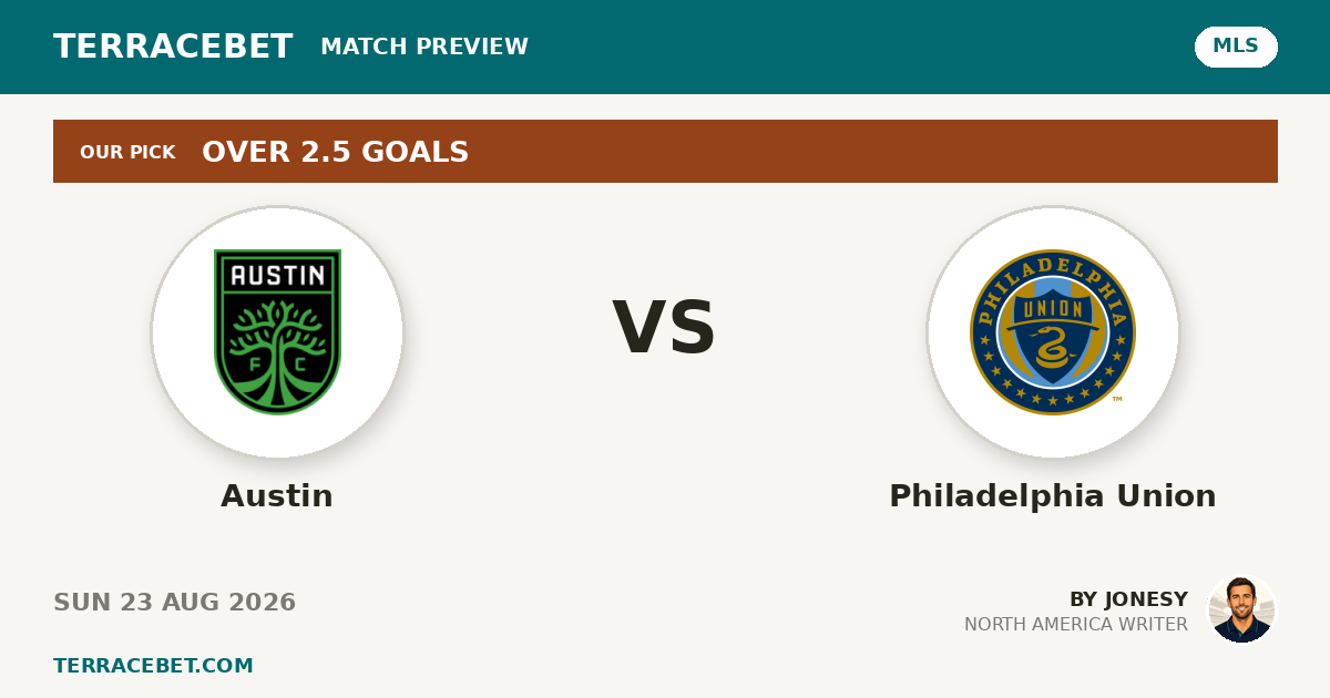 Austin vs Philadelphia Union preview by Jonesy for TerraceBet
