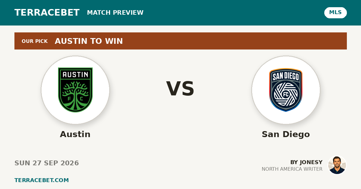 Austin vs San Diego preview by Jonesy for TerraceBet