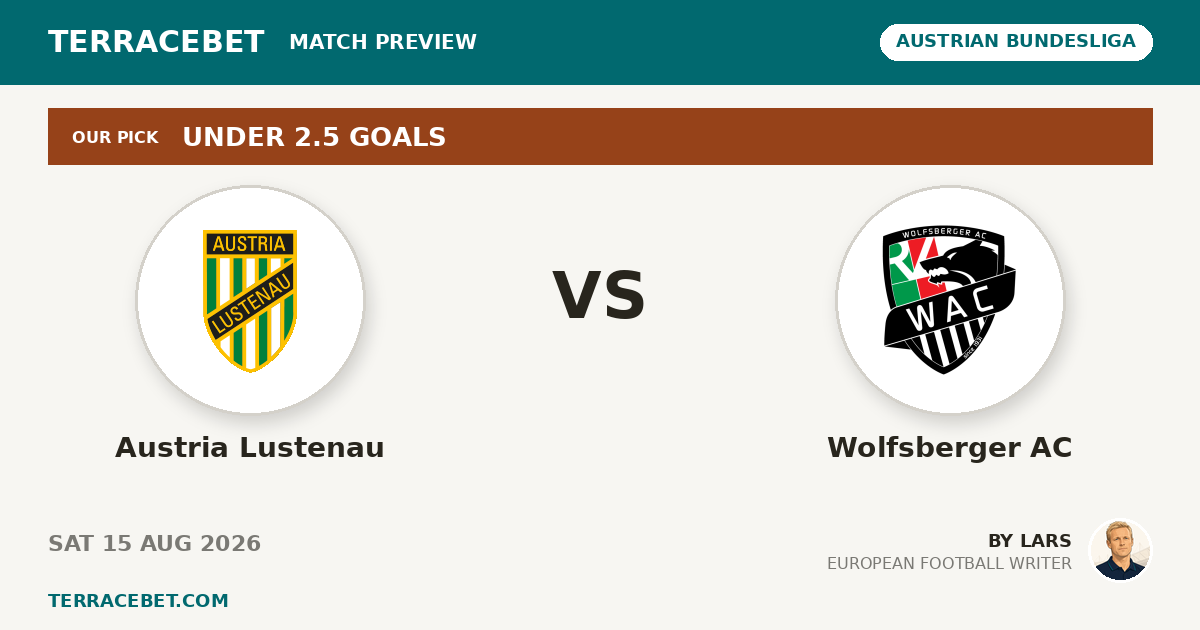 Austria Lustenau vs Wolfsberger AC preview by Lars for TerraceBet