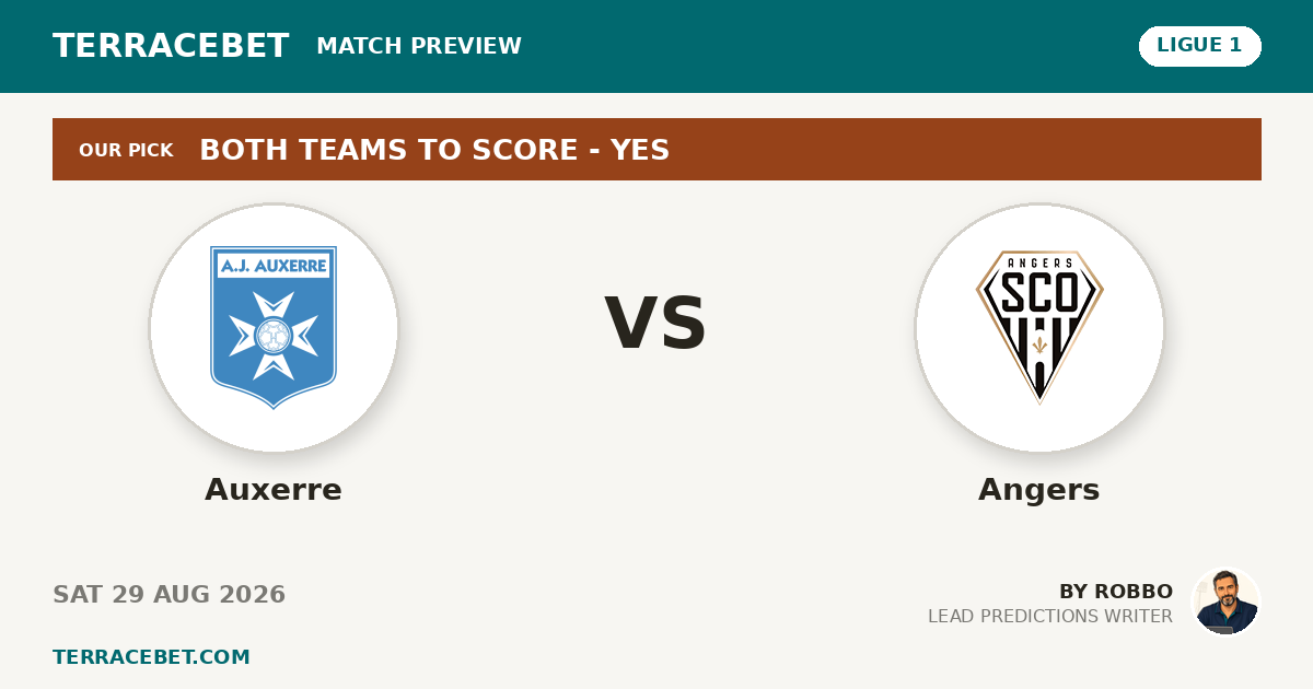 Auxerre vs Angers preview by Robbo for TerraceBet