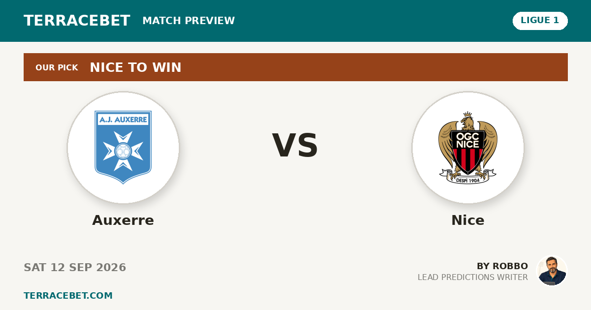Auxerre vs Nice preview by Robbo for TerraceBet