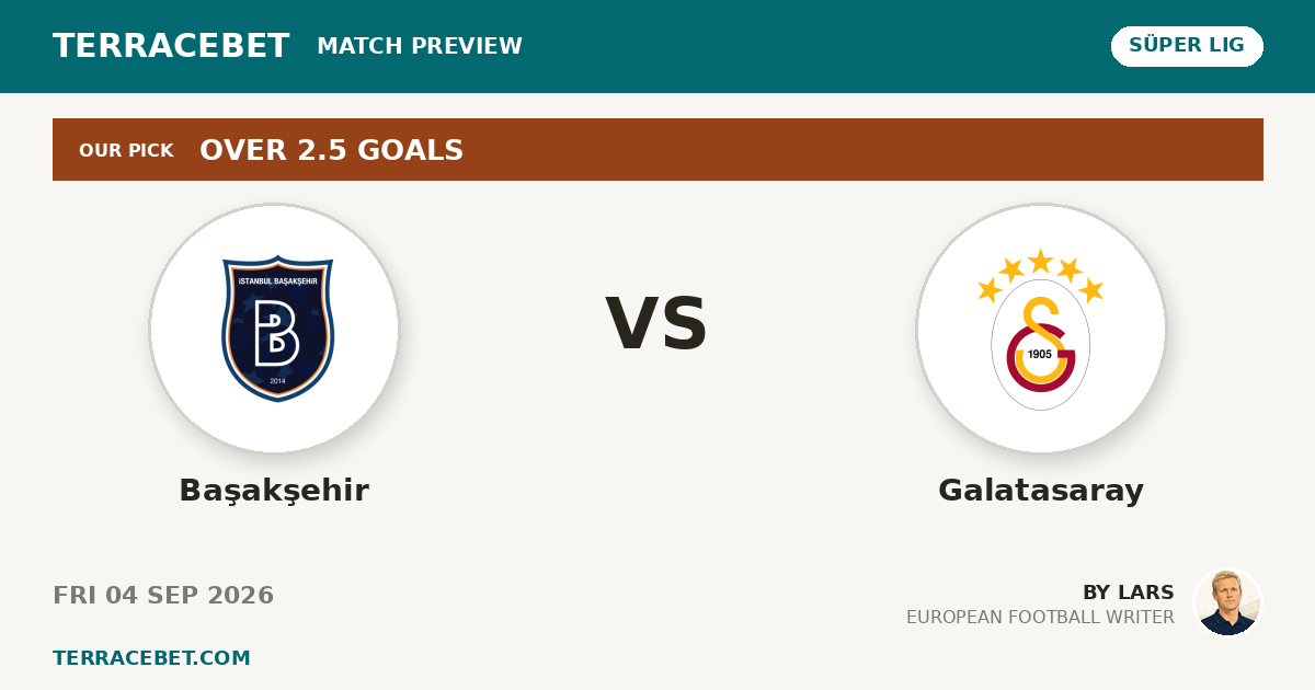 Başakşehir vs Galatasaray preview by Lars for TerraceBet