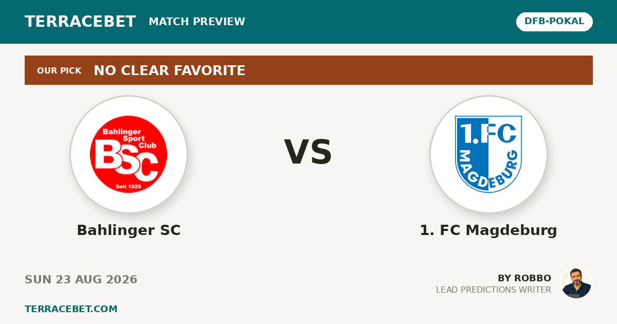 Bahlinger SC vs 1. FC Magdeburg preview by Robbo for TerraceBet