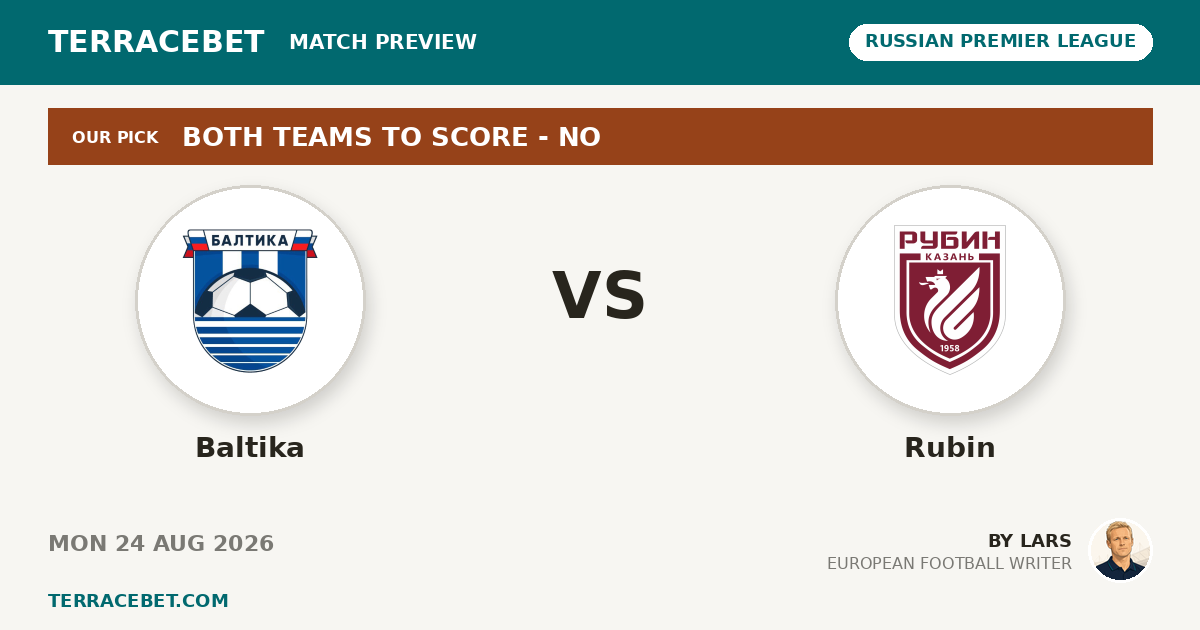 Baltika vs Rubin preview by Lars for TerraceBet
