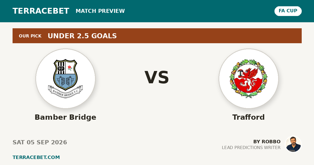 Bamber Bridge vs Trafford preview by Robbo for TerraceBet