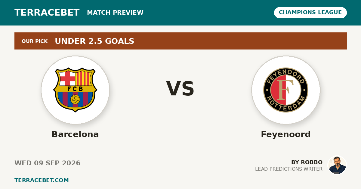 Barcelona vs Feyenoord preview by Robbo for TerraceBet