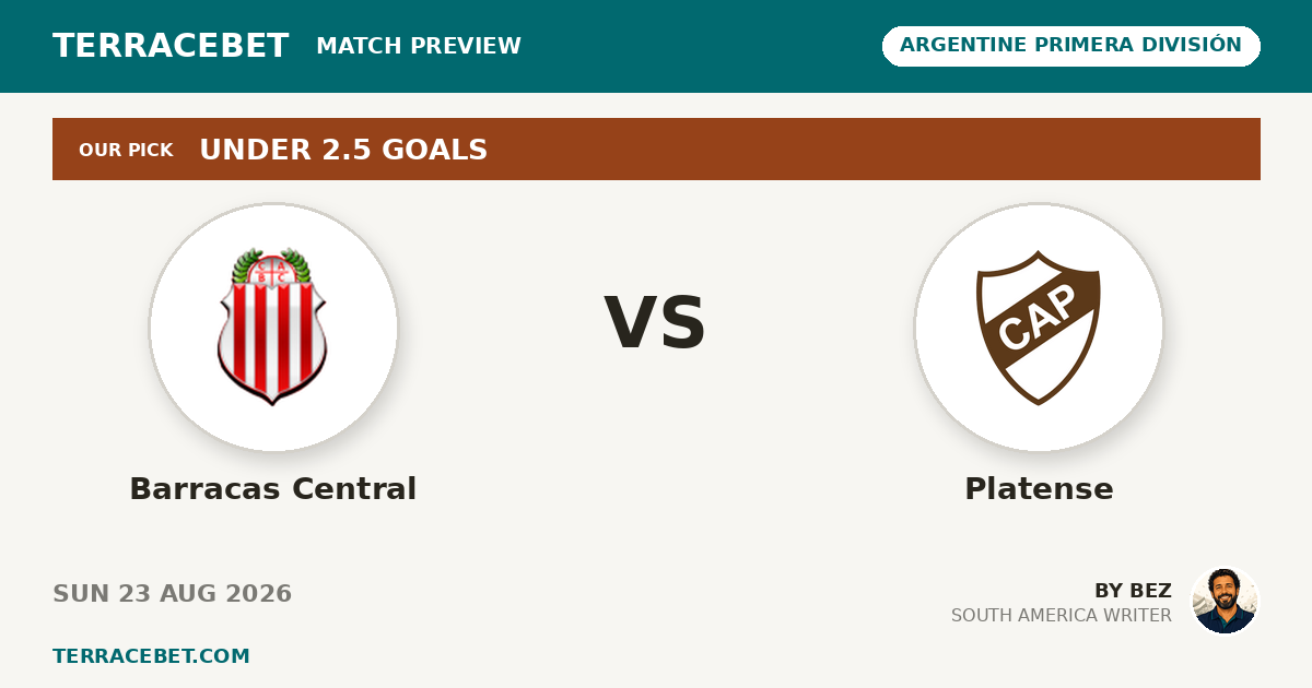 Barracas Central vs Platense preview by Bez for TerraceBet