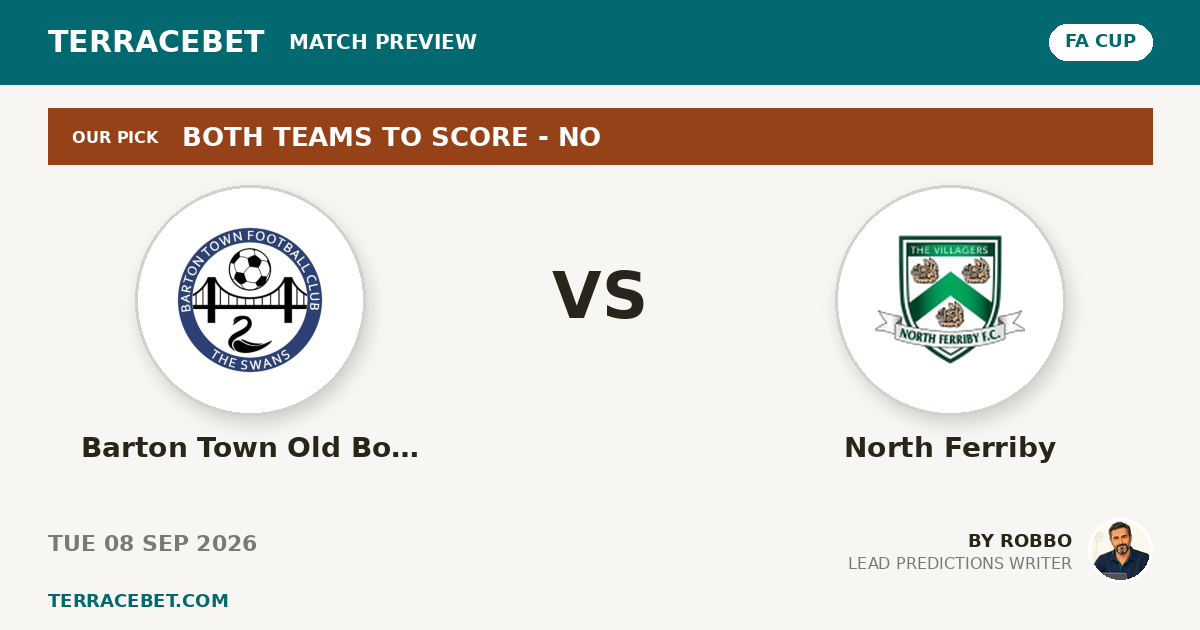 Barton Town Old Boys vs North Ferriby preview by Robbo for TerraceBet