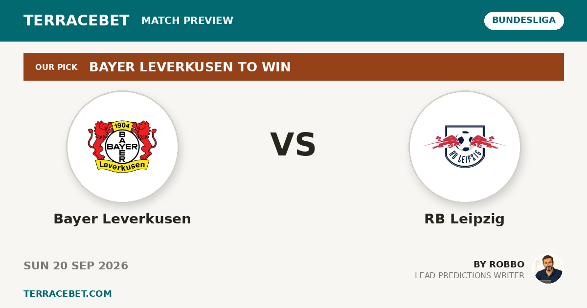 Bayer Leverkusen vs RB Leipzig preview by Robbo for TerraceBet