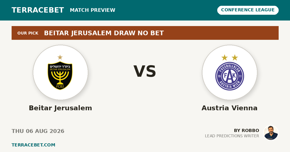 Beitar Jerusalem vs Austria Vienna preview by Robbo for TerraceBet