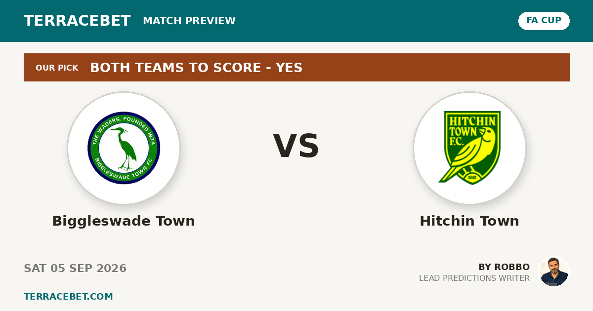 Biggleswade Town vs Hitchin Town preview by Robbo for TerraceBet