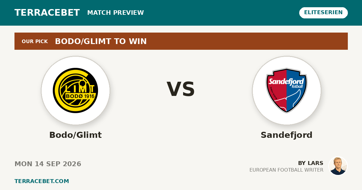 Bodo/Glimt vs Sandefjord preview by Lars for TerraceBet