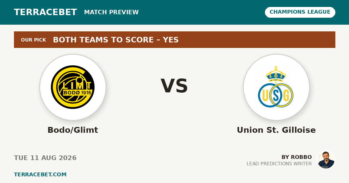 Bodo/Glimt vs Union St. Gilloise preview by Robbo for TerraceBet