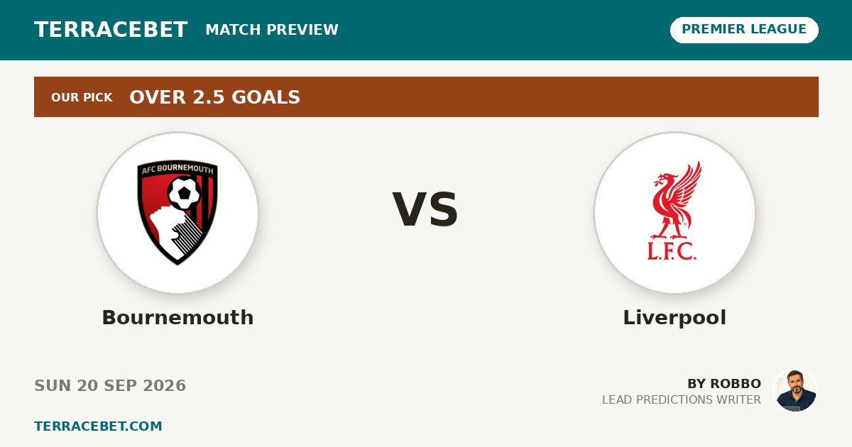 Bournemouth vs Liverpool preview by Robbo for TerraceBet