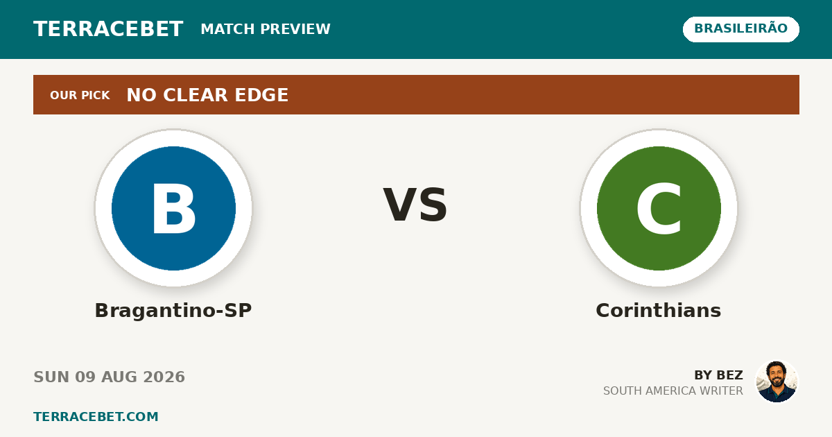 Bragantino-SP vs Corinthians preview by Bez for TerraceBet