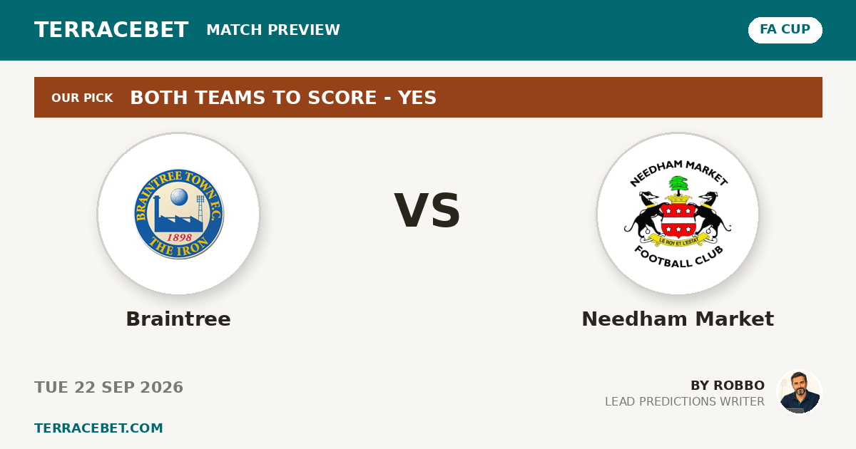 Braintree vs Needham Market preview by Robbo for TerraceBet