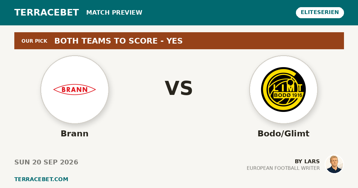 Brann vs Bodo/Glimt preview by Lars for TerraceBet
