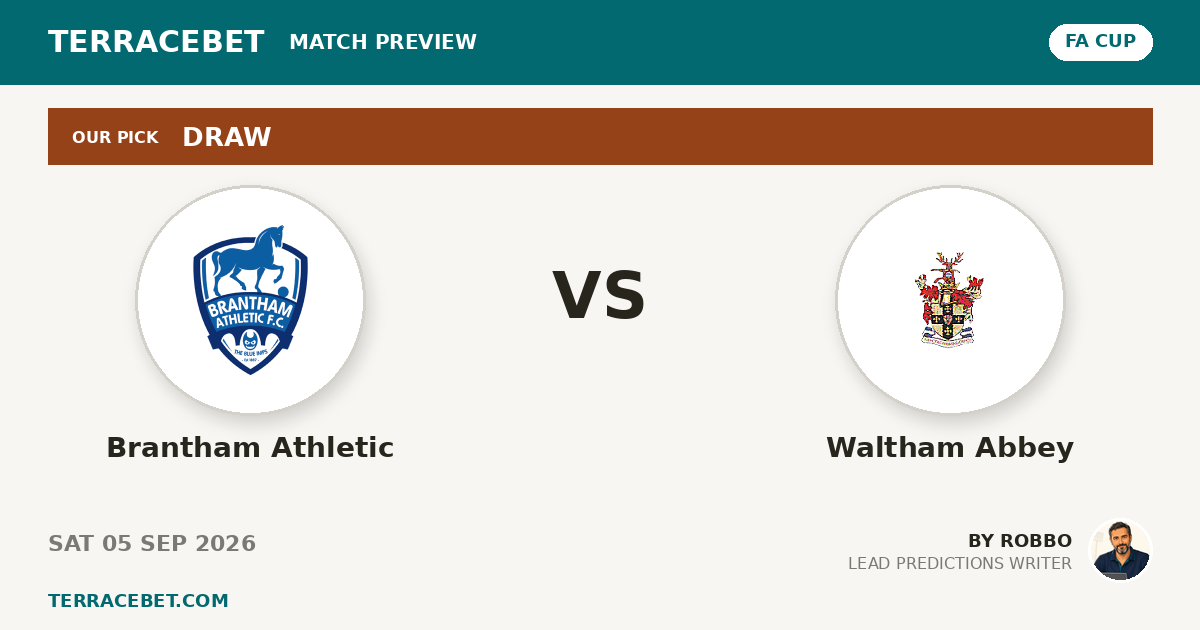 Brantham Athletic vs Waltham Abbey preview by Robbo for TerraceBet