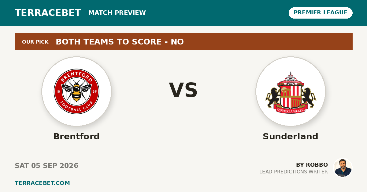 Brentford vs Sunderland preview by Robbo for TerraceBet