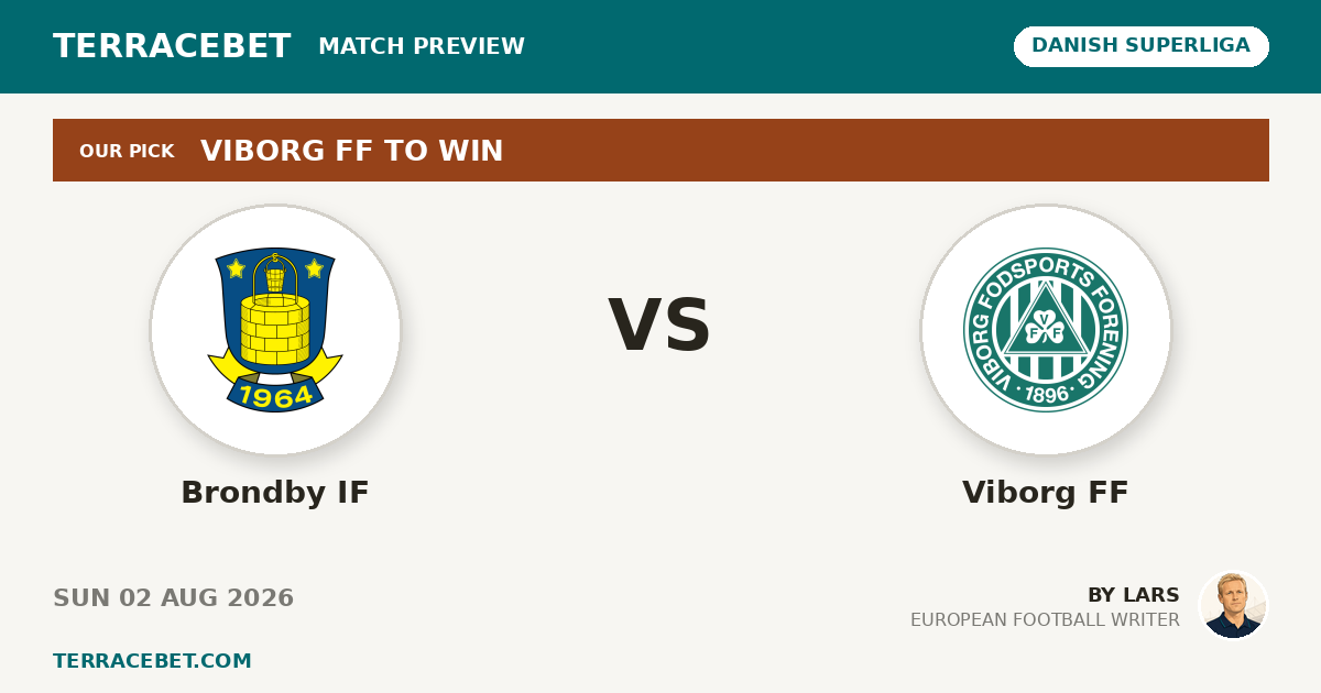Brondby IF vs Viborg FF preview by Lars for TerraceBet